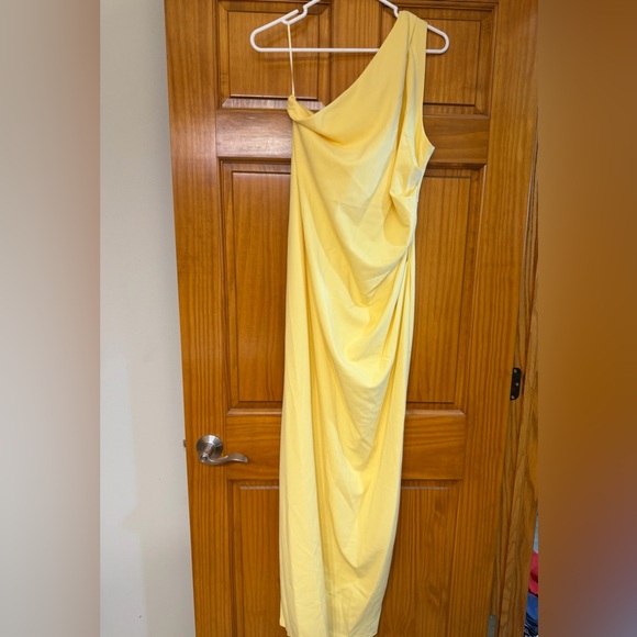 Showpo. Dresses & Skirts - Showpo One Shoulder Yellow Dress